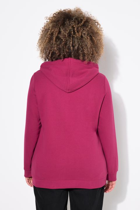 Immagine prodotto Ulla Popken Maglia con scritta di paillettes, maniche lunghe e cappuccio (58)