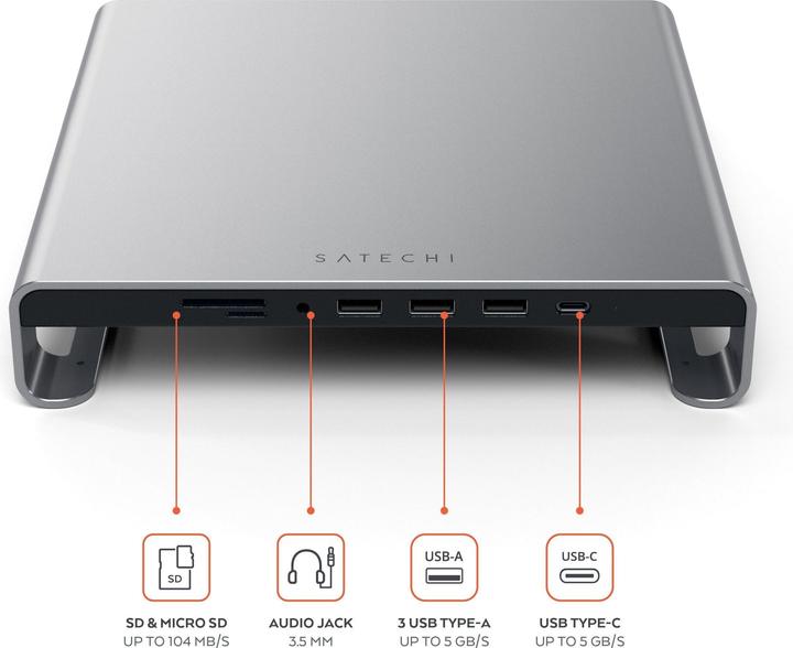 Actual product image Satechi Stand Hub (USB-C, 5 ports)