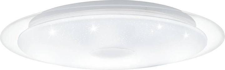 Actual product image EGLO 75534 IGROKA LED wall/ceiling light 18.8W Ø400mm white chrome warm white