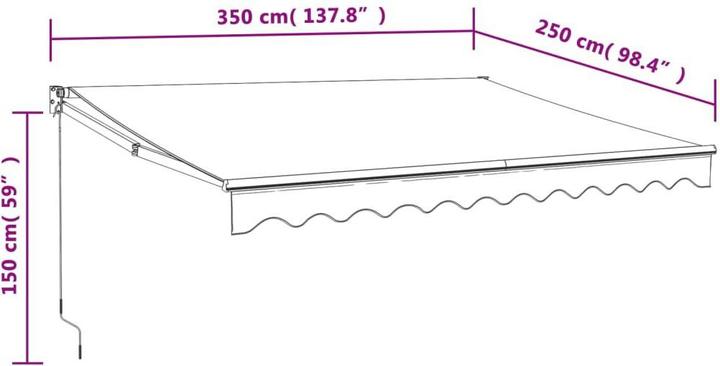 Produktbild vidaXL Mae (3.50 m)