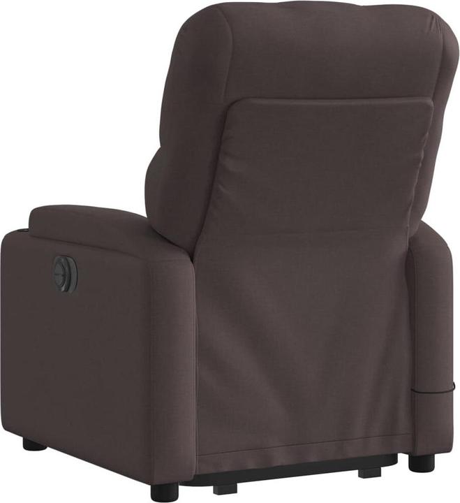 Actual product image vidaXL Massage armchair with stand-up aid electric TV armchair dark brown fabric