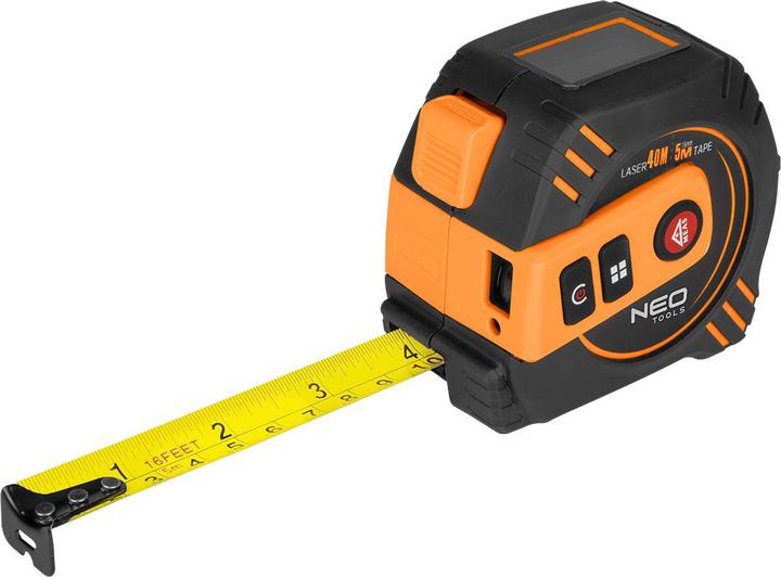 Neo Laser-Entfernungsmesser mit einziehbarem Messband