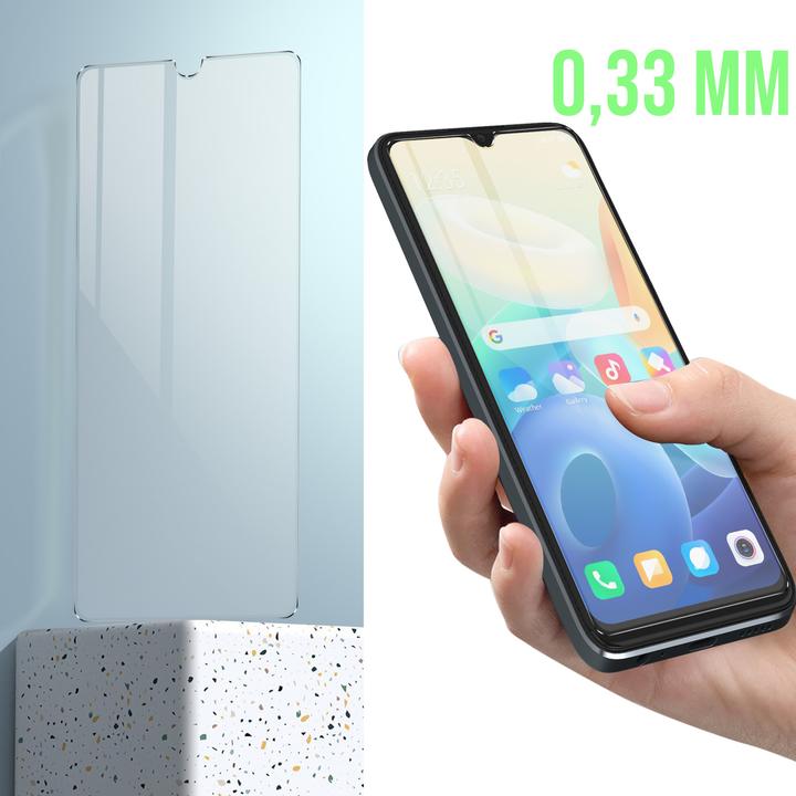 Produktbild Avizar 9H Härtegrad Glas-Displayschutzfolie (1 Stück, Vivo Y16)