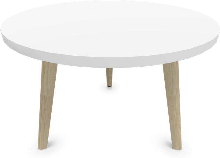 Blanc, Frêne naturel teinté gris clair