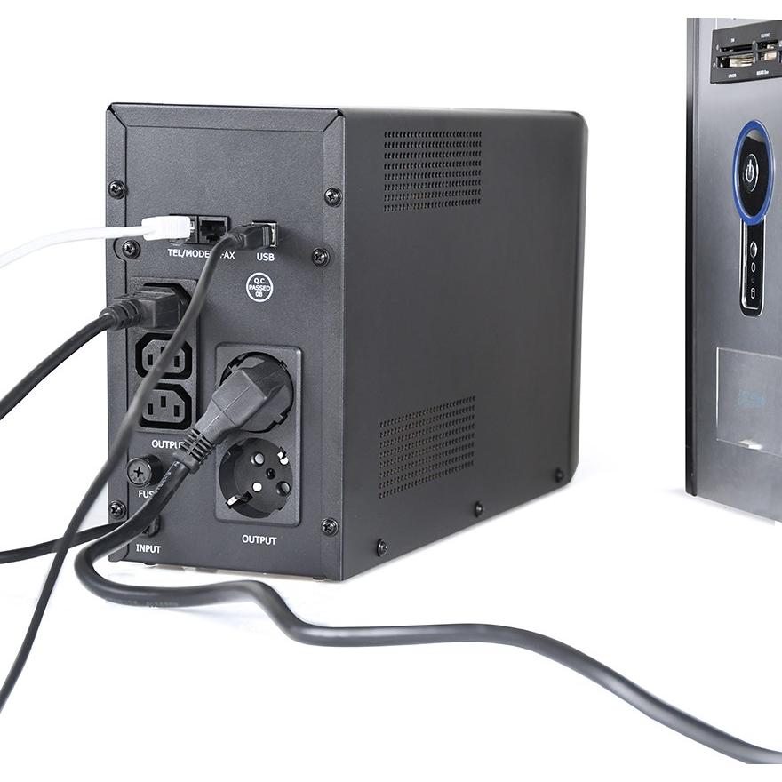Thumbnail - Gembird UPS 2000VA LCD USB (2000 VA, 1200 W, Line-Interaktiv USV), USV