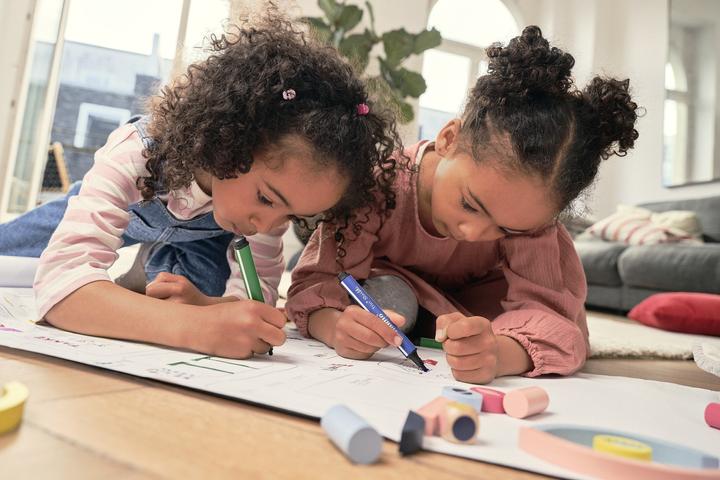 Image du produit STABILO Trio Scribbi Stylo feutre triangulaire à ressort (Vert, 1 x)