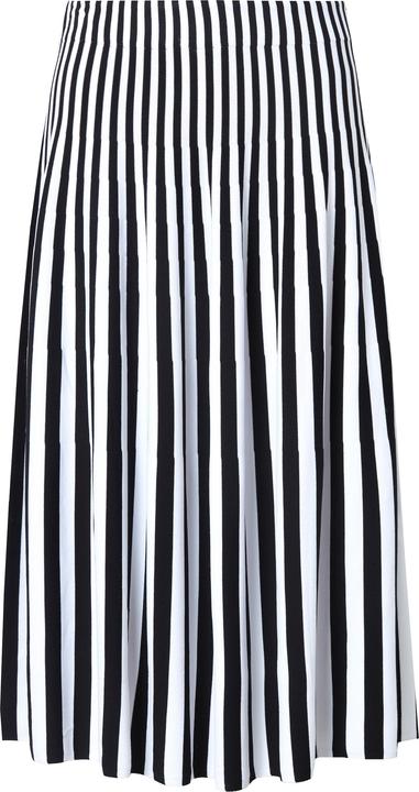 Immagine prodotto Ulla Popken Gonna midi di maglia dal taglio svasato con righe e cintura elastica (54)