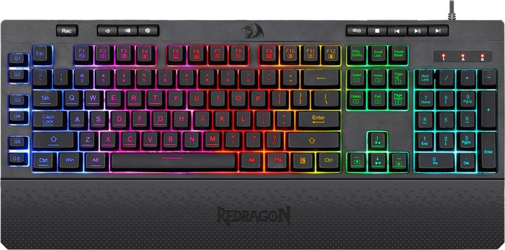 Produktbild Redragon SHIVA RGB Tastatur (US, Kabelgebunden)