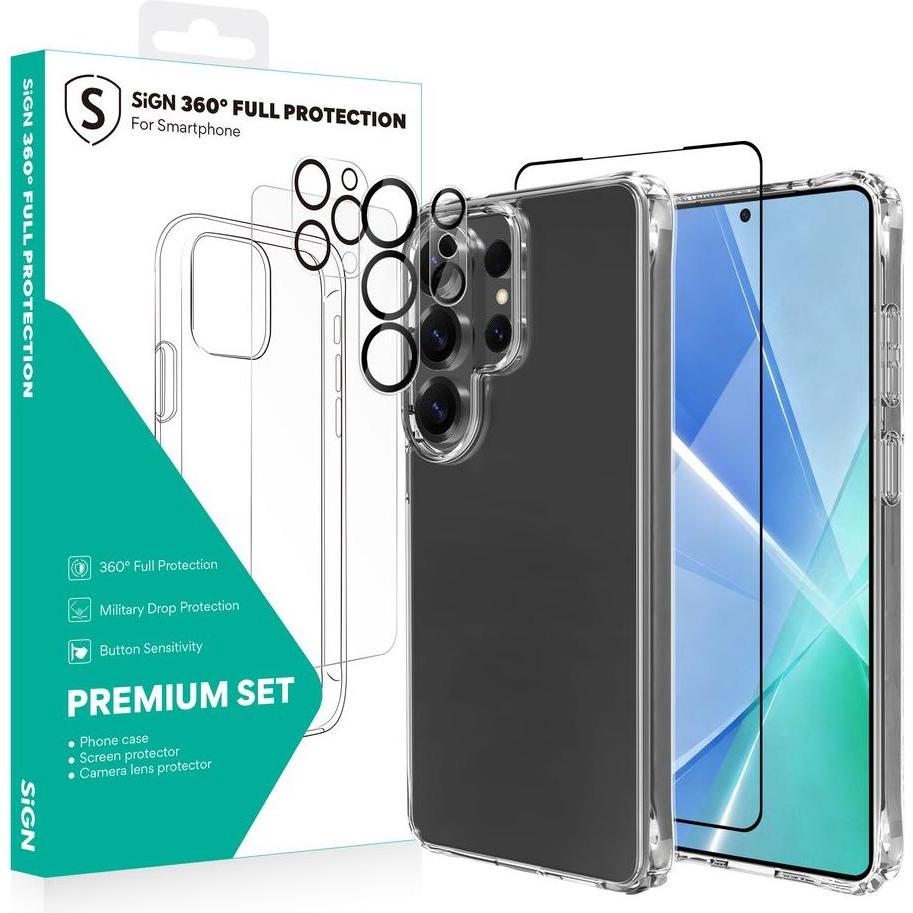 SIGN 360 Complete Protection Package for Samsung Galaxy S26 Ultra (Samsung Galaxy S26 Ultra), Pellicola protettiva smartphone