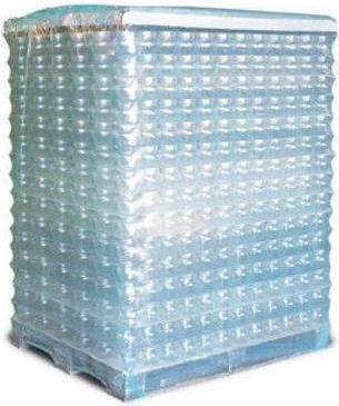 Transpak Schrumpfhaube Masse 1250+850x1300mm Stärke 100µ LDPE transparent Seitenfalte (50 x)
