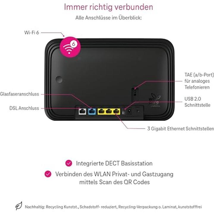 Produktbild Telekom Bundle: Speedport Smart 4R + WiZ Glühlampe