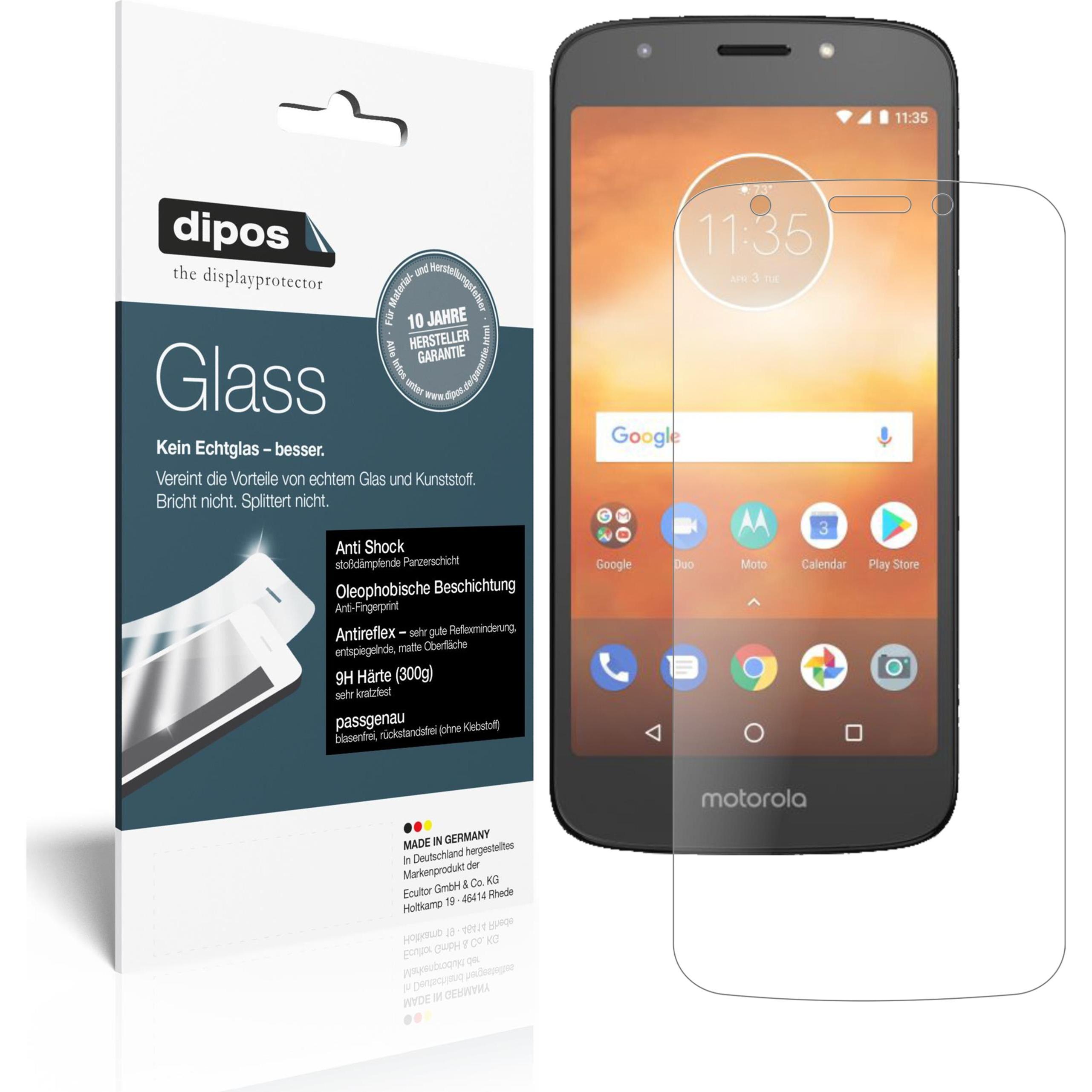 Dipos Displayschutz Anti-Shock (1 Stück, Motorola Moto E5 Play Go), Smartphone Schutzfolie, Transparent