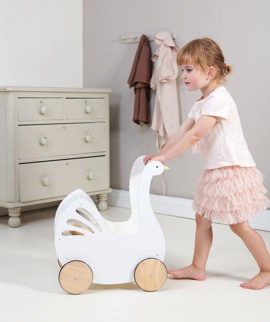 Productafbeelding Tender Leaf Toys Poppenwagen Zwaan