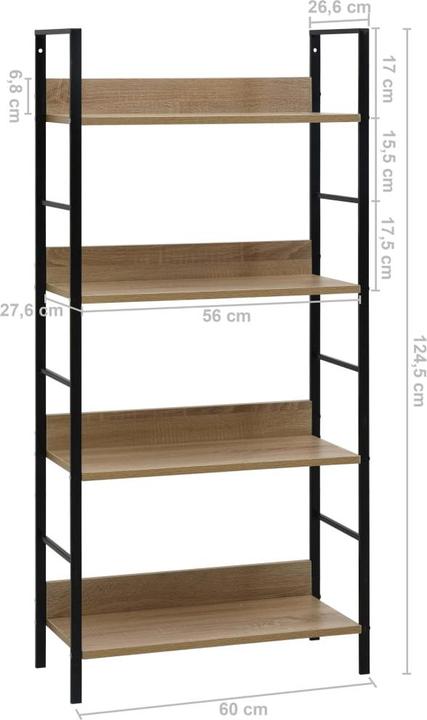 Produktbild vidaXL Standregal (27.60 x 60 x 124.50 cm)