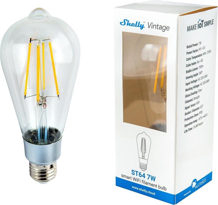 Produktbild Shelly Vintage E27 ST64 (E27, 750 lm, 1x)