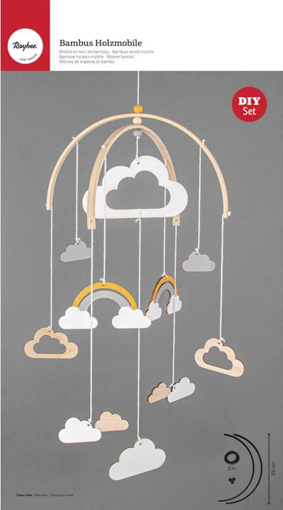 Image du produit Rayher Mobile en bois de bambou, 2 arches à 25 cm, 1 set