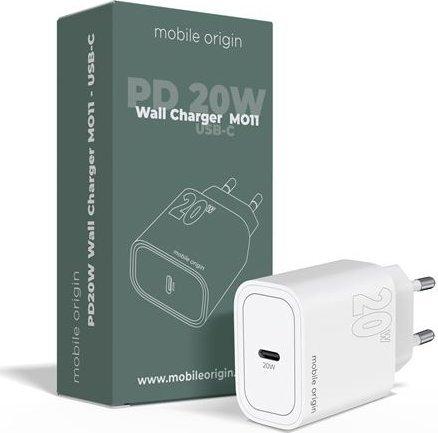 Actual product image Mobile Origin PD20W Wall Charger MO11 1 USB-C