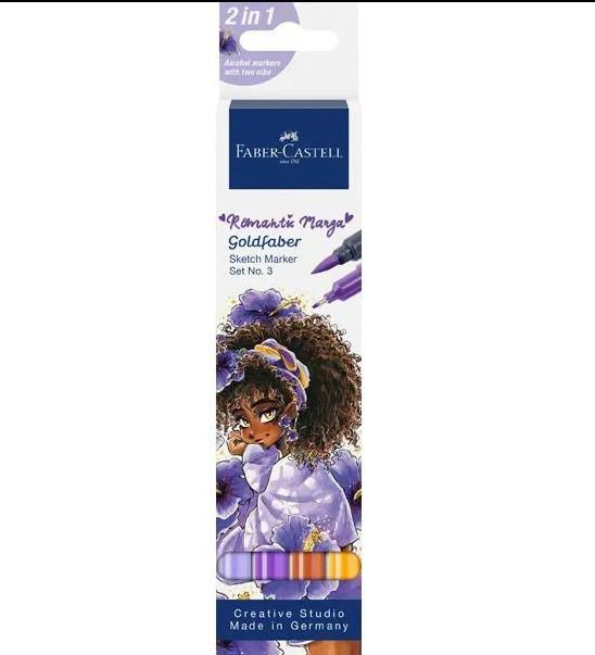 Produktbild Faber-Castell Goldfaber Sketch Marker Romantic Manga Set 3. 4er Etui (4x)