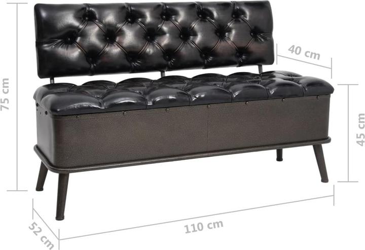 Produktbild vidaXL Fussbank (110 cm)