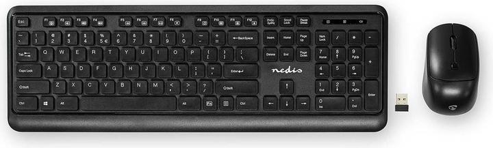 Produktbild Nedis Maus und Tastatur-Set | Wireless | Maus- und Tastaturverbindung: USB | 800 / 1200 / 1600 dpi | (US, Kabellos)