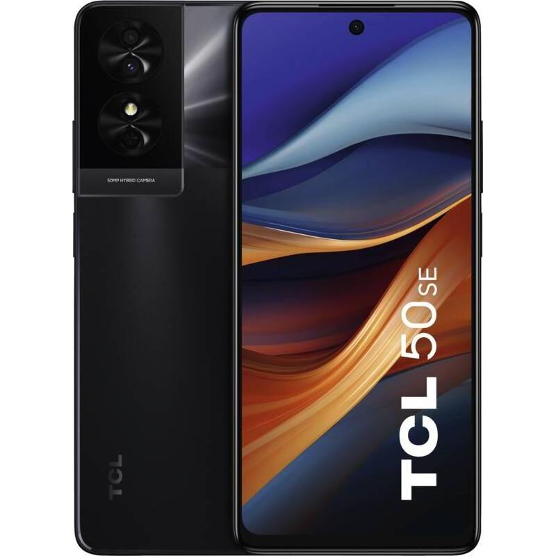 TCL 50SE (128 GB, Space Grey, 6.78", Dual SIM, 50 Mpx, 4G), Smartphone, Grau