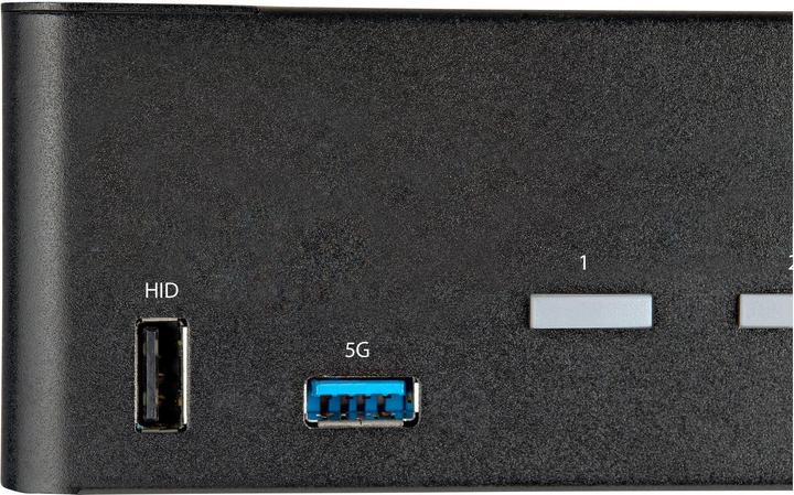 Actual product image StarTech com 2 Port Dual Monitor HDMI KVM Switch - 4K 60Hz Ultra HD HDR - Desktop 4K HDMI 2.0 KVM Sw
