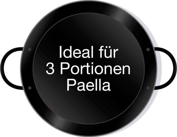 Actual product image All'Grill Enamelled paella pan Ø 28 cm (Frying pan, Steel, 28 x 3.70 cm)