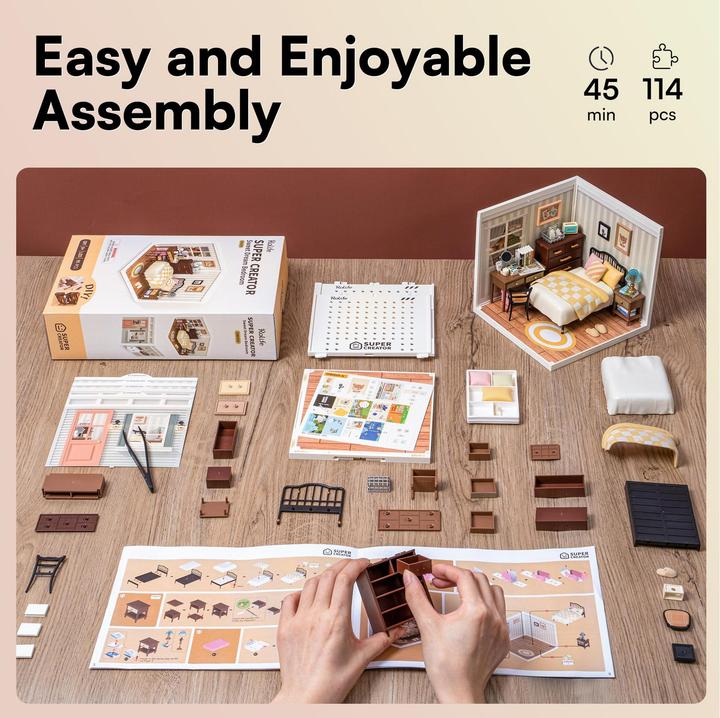 Actual product image Rolife Sweet Dream Bedroom - Diorama
