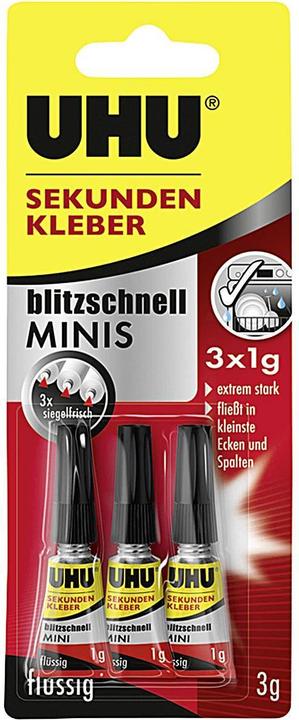 Produktbild UHU Blitzschnell Minis (3 g, 135.46 ml)