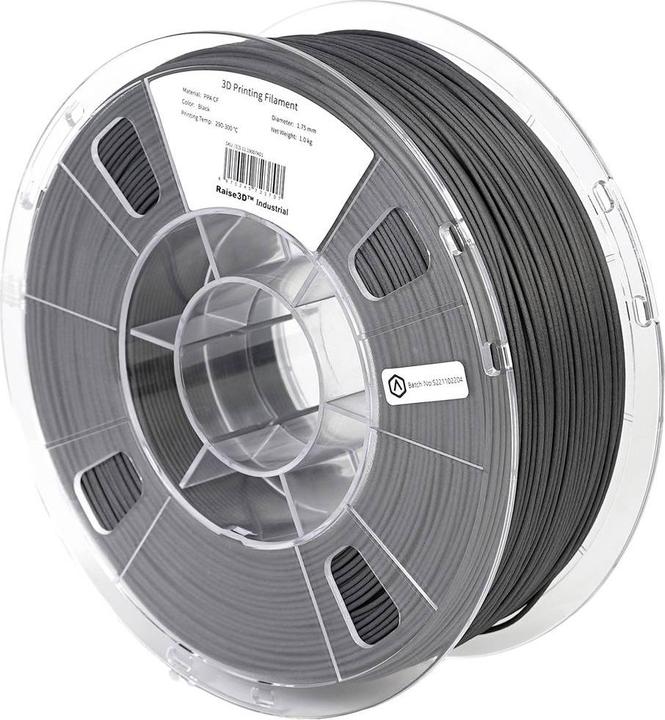Actual product image Raise3D Filament Industrial PPA CF 1.0kg 1.75mm (POLYAMIDE, 1.75 mm, 1000 g, Black)