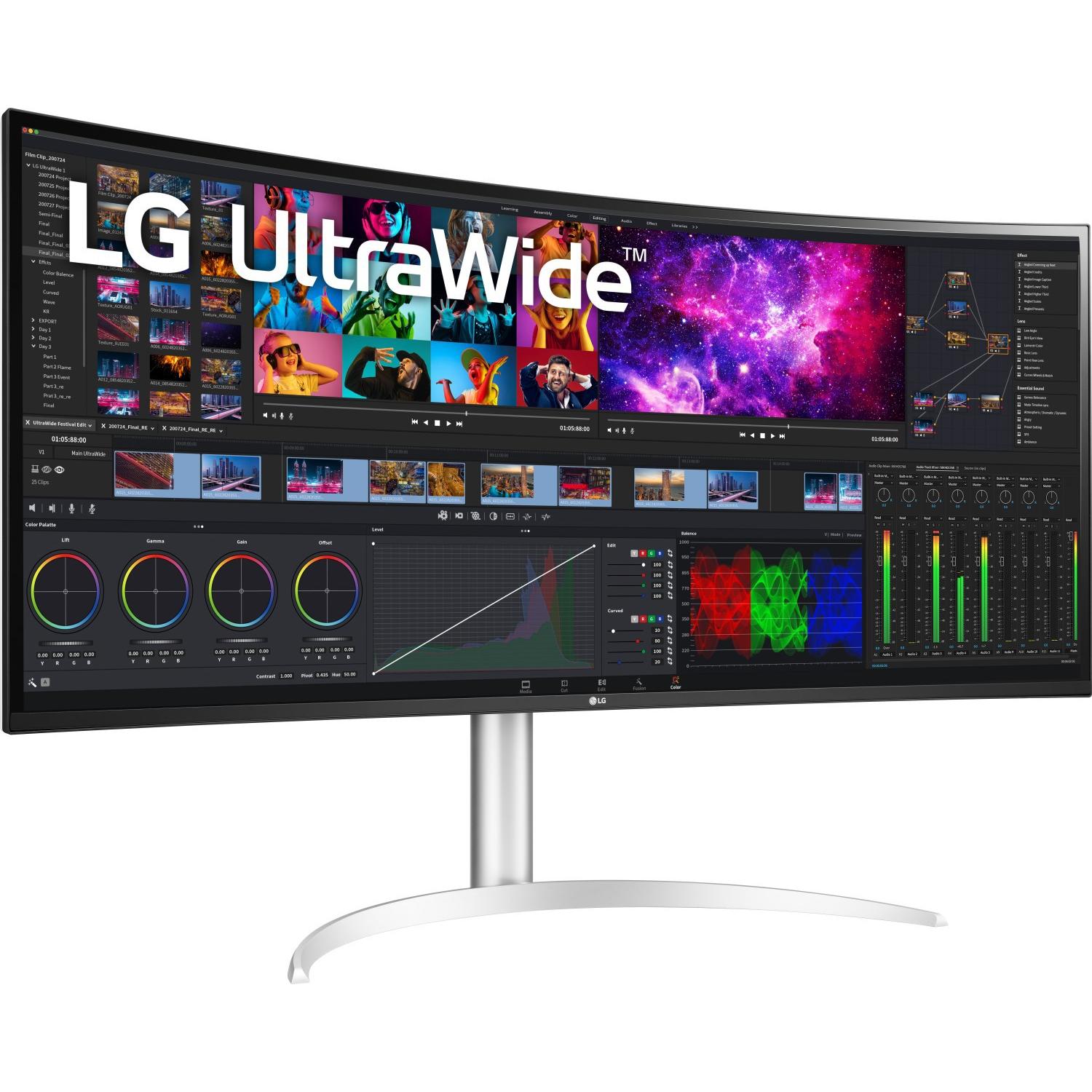 LG UltraWide 40WP95CP-W (5120 x 2160 Pixel, 39.70"), Monitor, Weiss