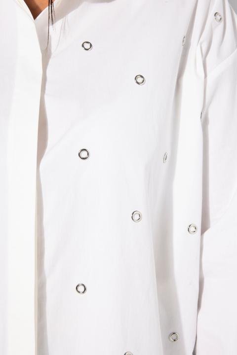 Produktbild Studio Untold Hemdbluse, Oversize Shape, Metallic-Ösen (54)