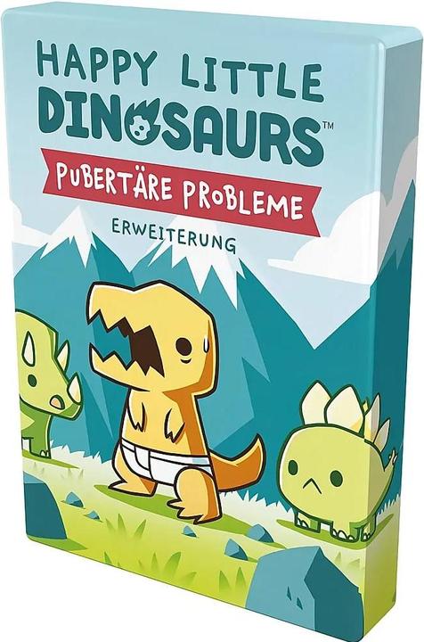 Actual product image Unstable Games Happy Little Dinosaurs - Pubertal Problems, card game, for 2-4 players (German, 2 - 4 Players)