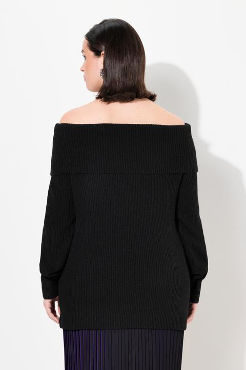 Produktbild Ulla Popken Pullover, Schulterausschnitt, Langarm, weicher Feinstrick (46, 48)