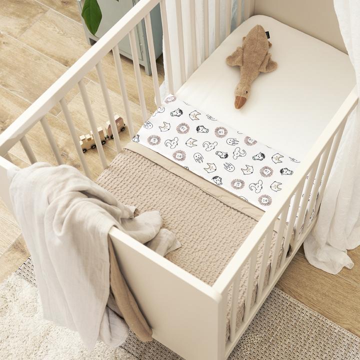 Image du produit Meyco Baby Waffle Cotton couverture de bébé grande - sable - 75x100cm