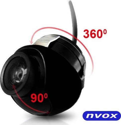 Immagine prodotto Nvox Telecamera posteriore per auto NTSC, rotazione di 360 gradi... (CM360 NTSC) (Visione notturna)
