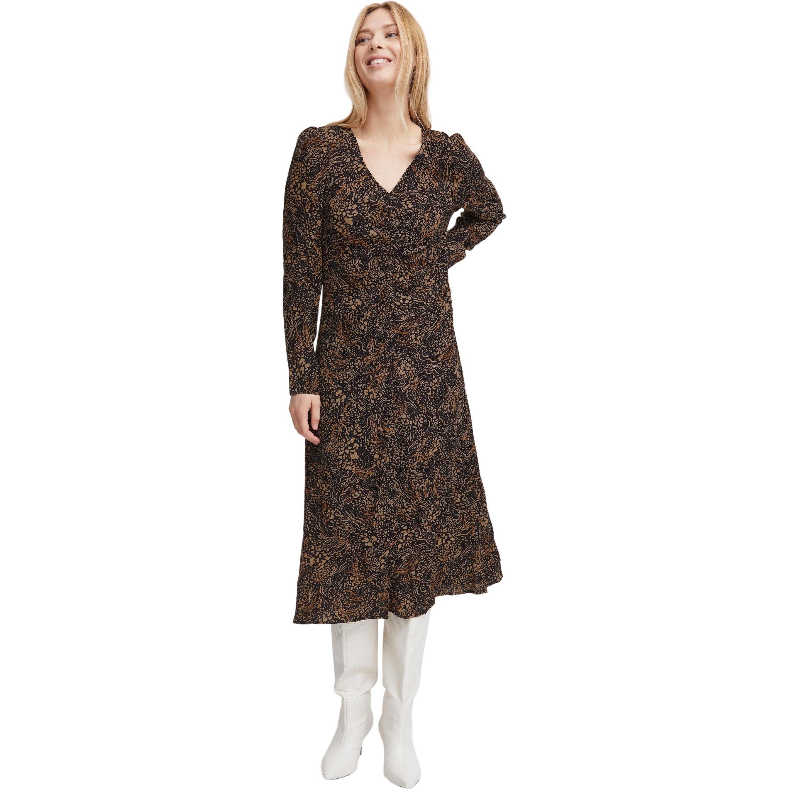 Thumbnail - B.young, Damen, Kleider, eng anliegendes kleid für en flouri, Schwarz, (38)