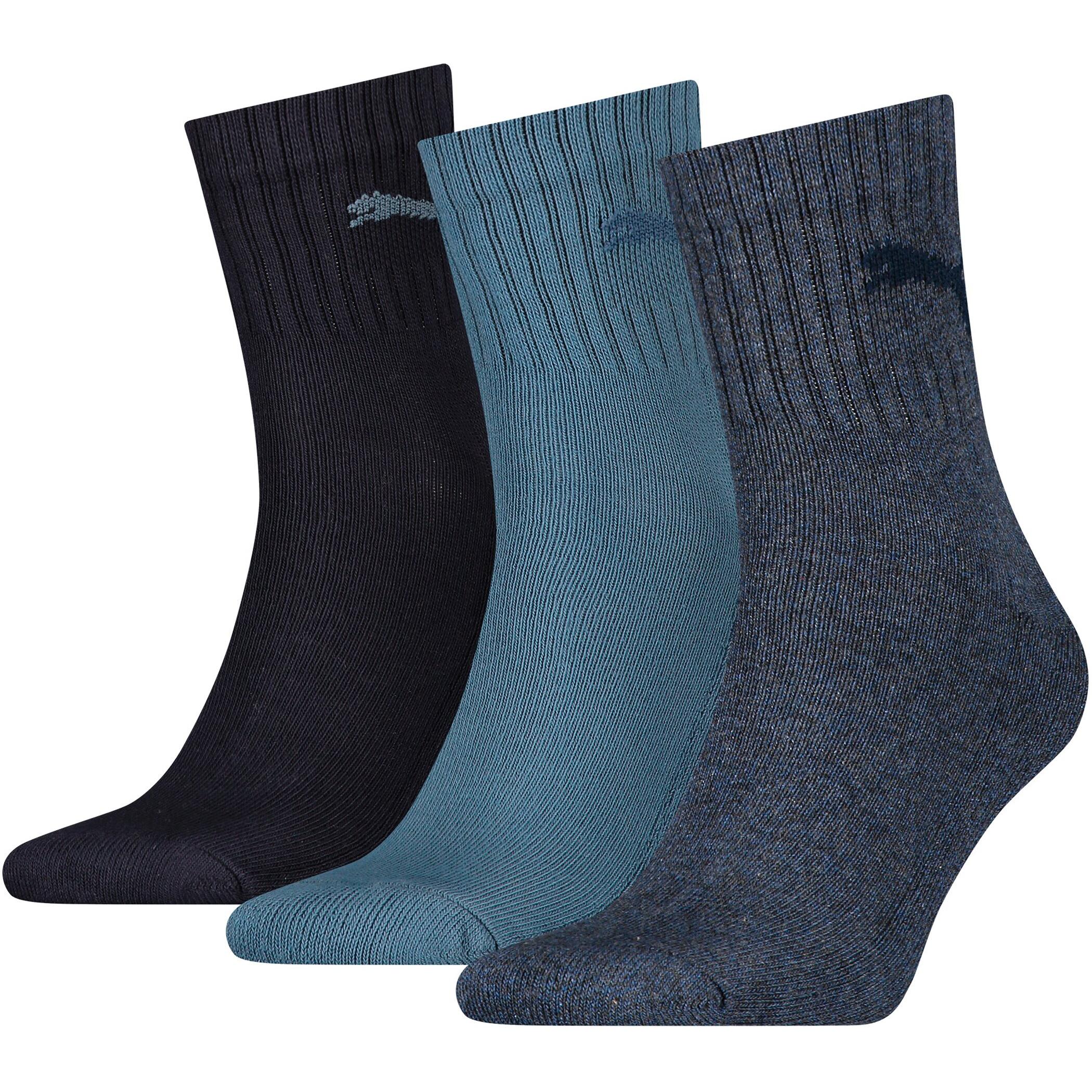 Puma, Herren, Socken, Socken Sportlich Stretch, Grau, (3er Pack, 39 - 42)