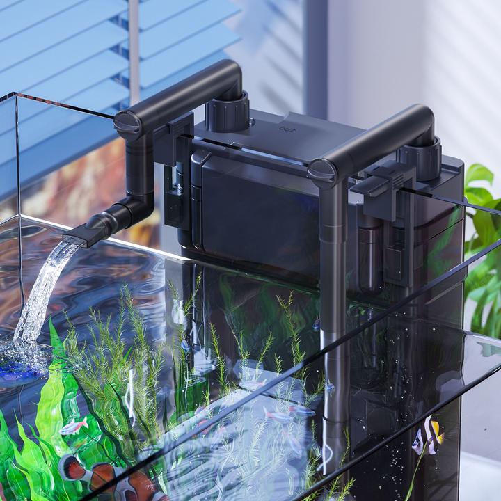 Actual product image SunSun HBL-803 Hang On Filter Attachment Filter 500l/h 6 W for aquariums up to 150 liters (150 l, Fresh water, Salt water)