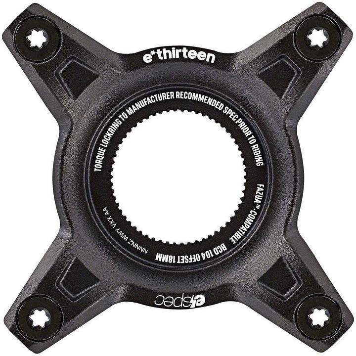 Actual product image e*13 e*spec Direct Mount Adapter, 104mm, 55mm Chainline, Fazua Ride 60, black