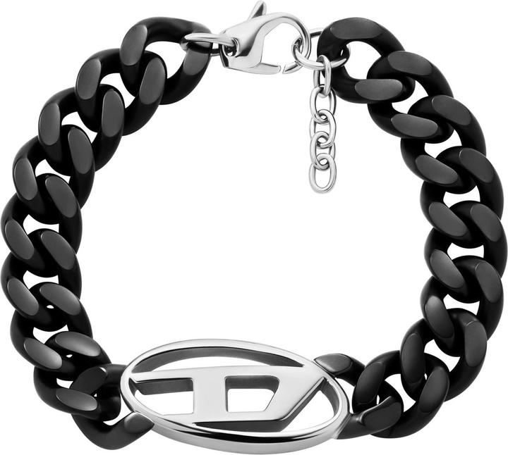 Immagine prodotto Diesel Armband Oval D Logo (17.50 cm, Acciaio inossidabile)