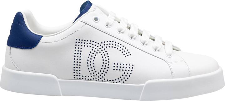 Produktbild Dolce & Gabbana portofino light sneakers in white and blue leather (43)