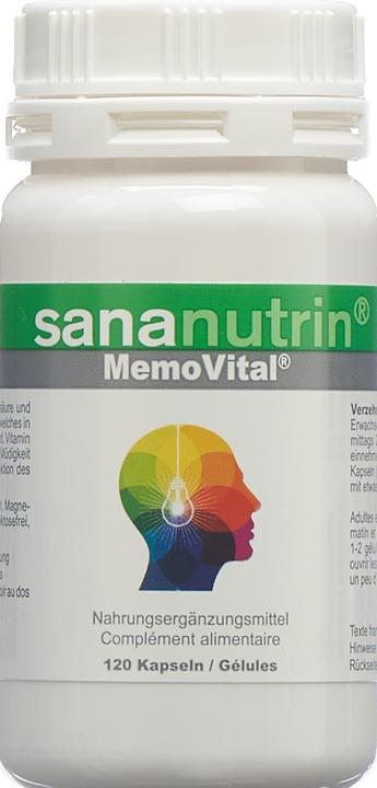 Actual product image Sananutrin MemoVital Capsule (120 Piece, Capsules, 61 g)