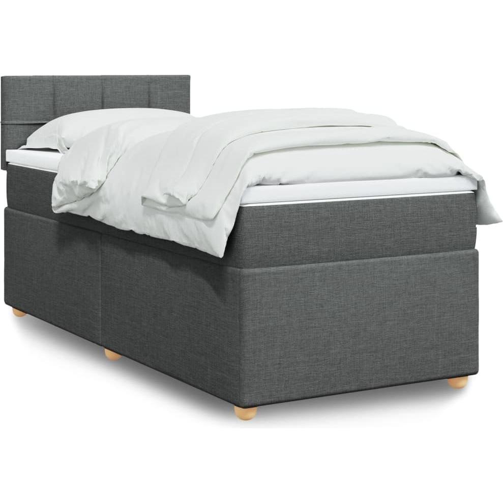 VidaXL, Bett, Bo x springbett mit Matratze 120 x 200 cm Stoff (120 x 200 cm)
