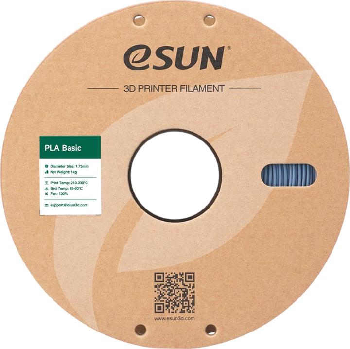 Produktbild eSUN PLA BASIC 1,75mm LIGHT GREY 1kg (PLA, 1.75 mm, 1000 g, Grau)