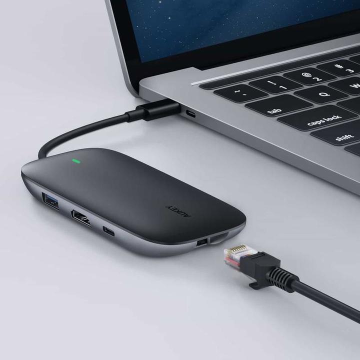 Image du produit Aukey I/O-HUB USB3 3PORT CB-C71/LLTSN1001018 (USB-C, 8 Ports)