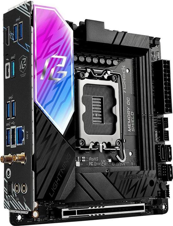 Image du produit AsRock MB Intel 1851 B860I Lightning WiFi (LGA 1851, Intel B860, Mini-ITX)