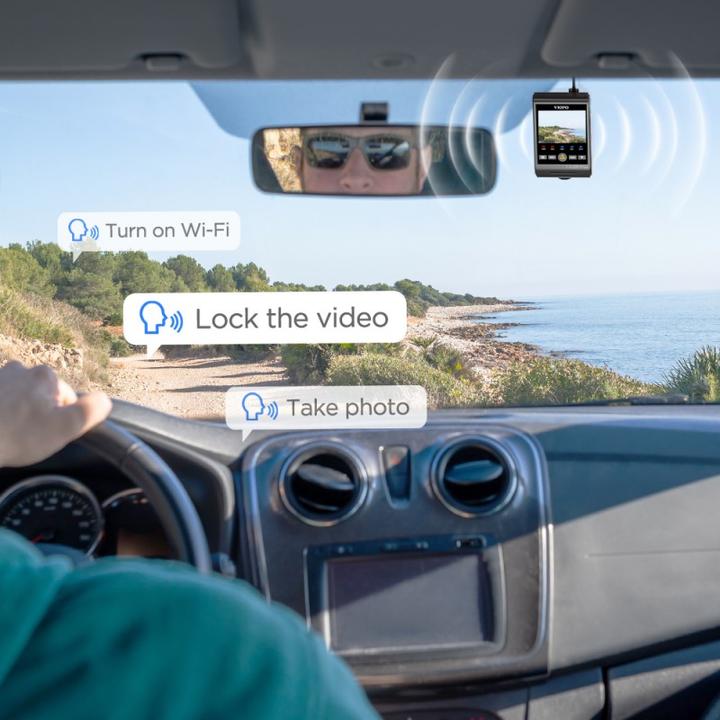 Image du produit Viofo A229 Plus 2CH - Double caméra de recul (Microphone intégré, Récepteur GPS, Écran intégré, Bluetooth, Accéléromètre, Vision nocturne, 2K)
