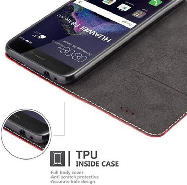 Actual product image Cadorabo Book X Wallet Cover (Huawei P8 Lite (2017))