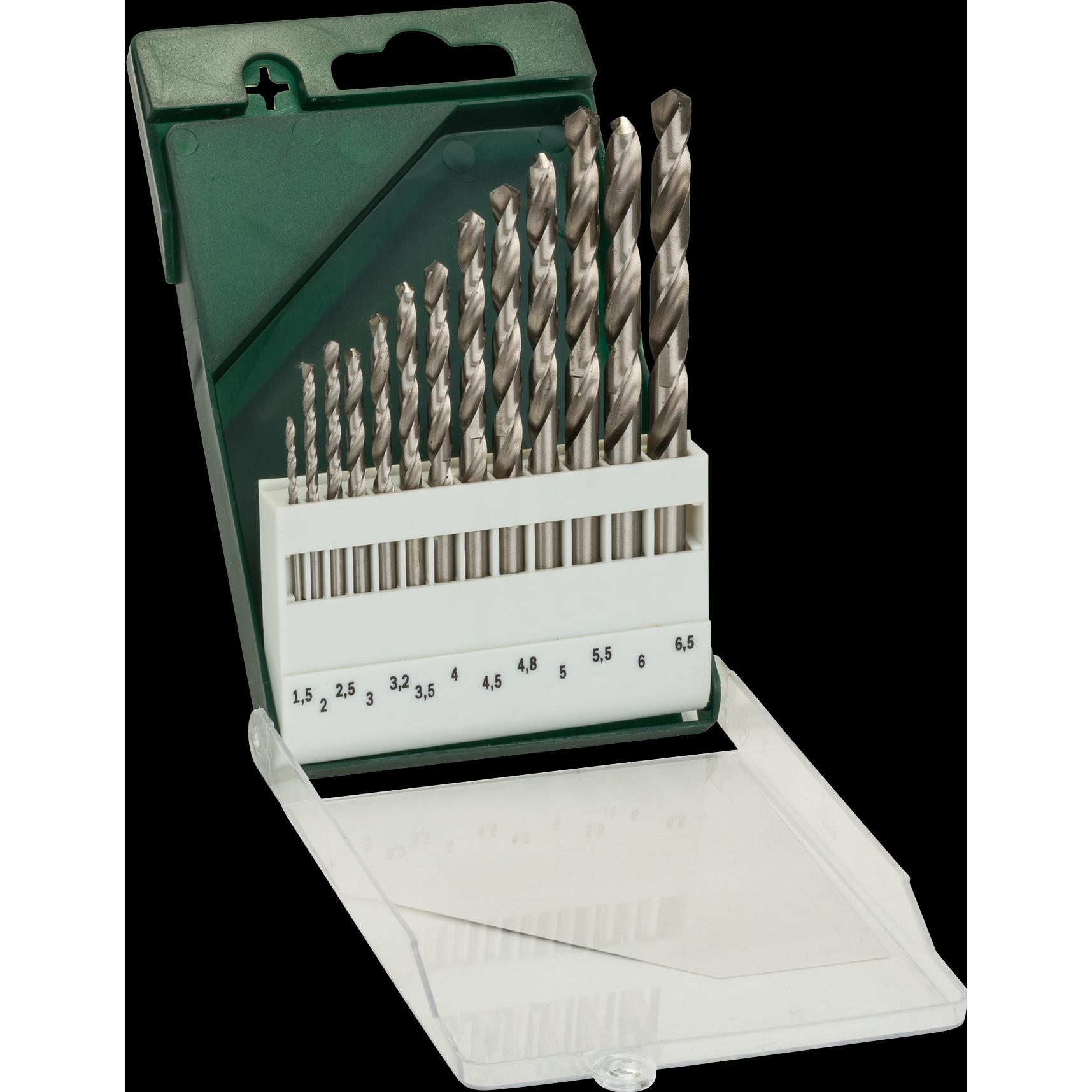 Bosch Professional Zubehör, Bohrereinsatz, 13tlg. Metallbohrer-Set HSS-G, DIN 338 (1.5 mm, 2 mm, 2.5 mm, 3 mm, 3.5 mm, 4...